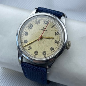 オメガ ミリタリー オフィサーズ ドクターズ WWII 1944 Ref.2179/3 Cal30T2SC スクリューダウン バック ラージ トロピカル ダイヤル スイス製