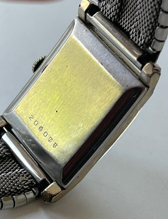 Benrus Rectangular Ref.204077 Gold Filled Stainle… - image 4