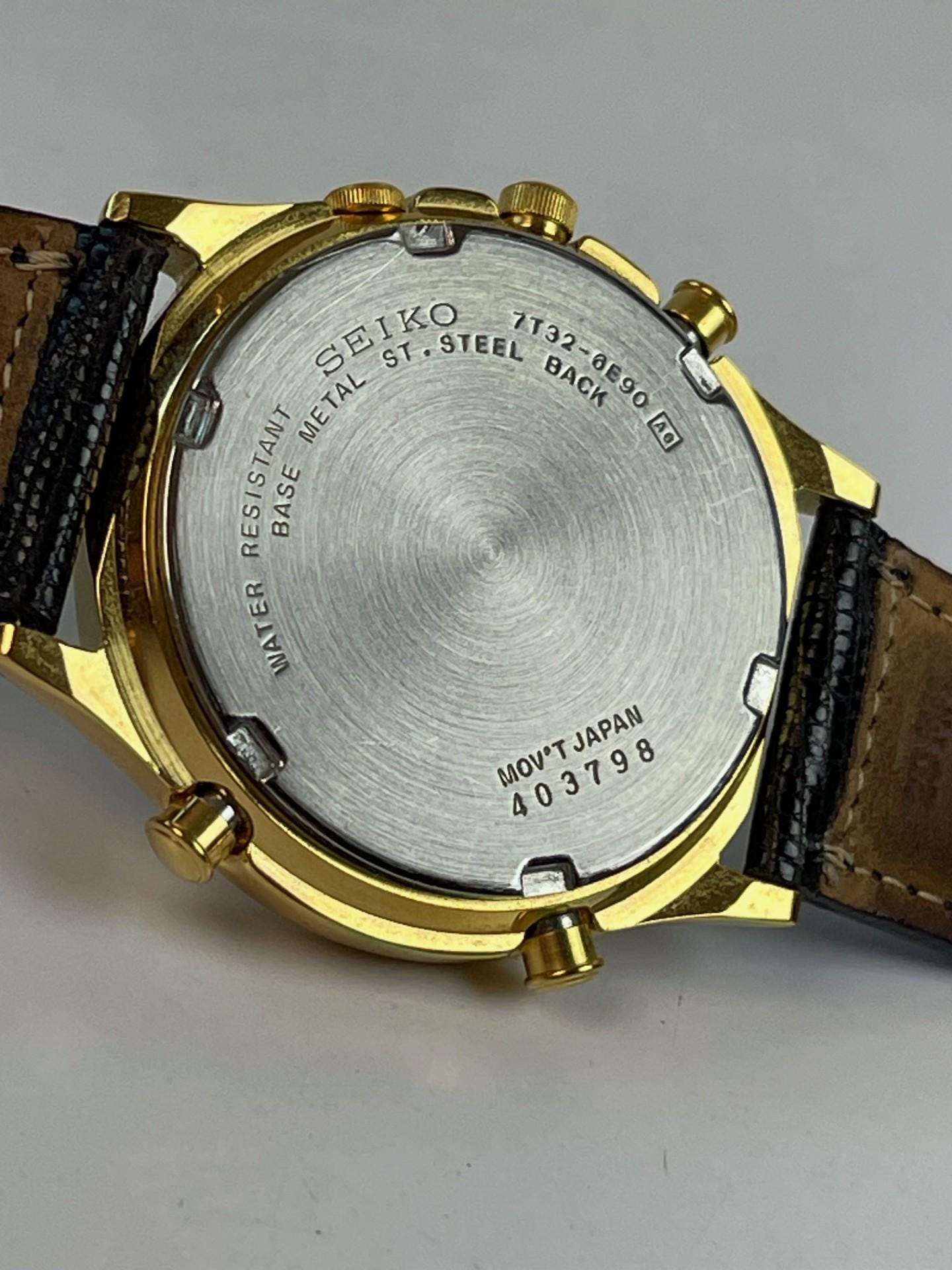 Seiko Mickey Mouse Chronograph Date Alarm GP Screw Down Stainless