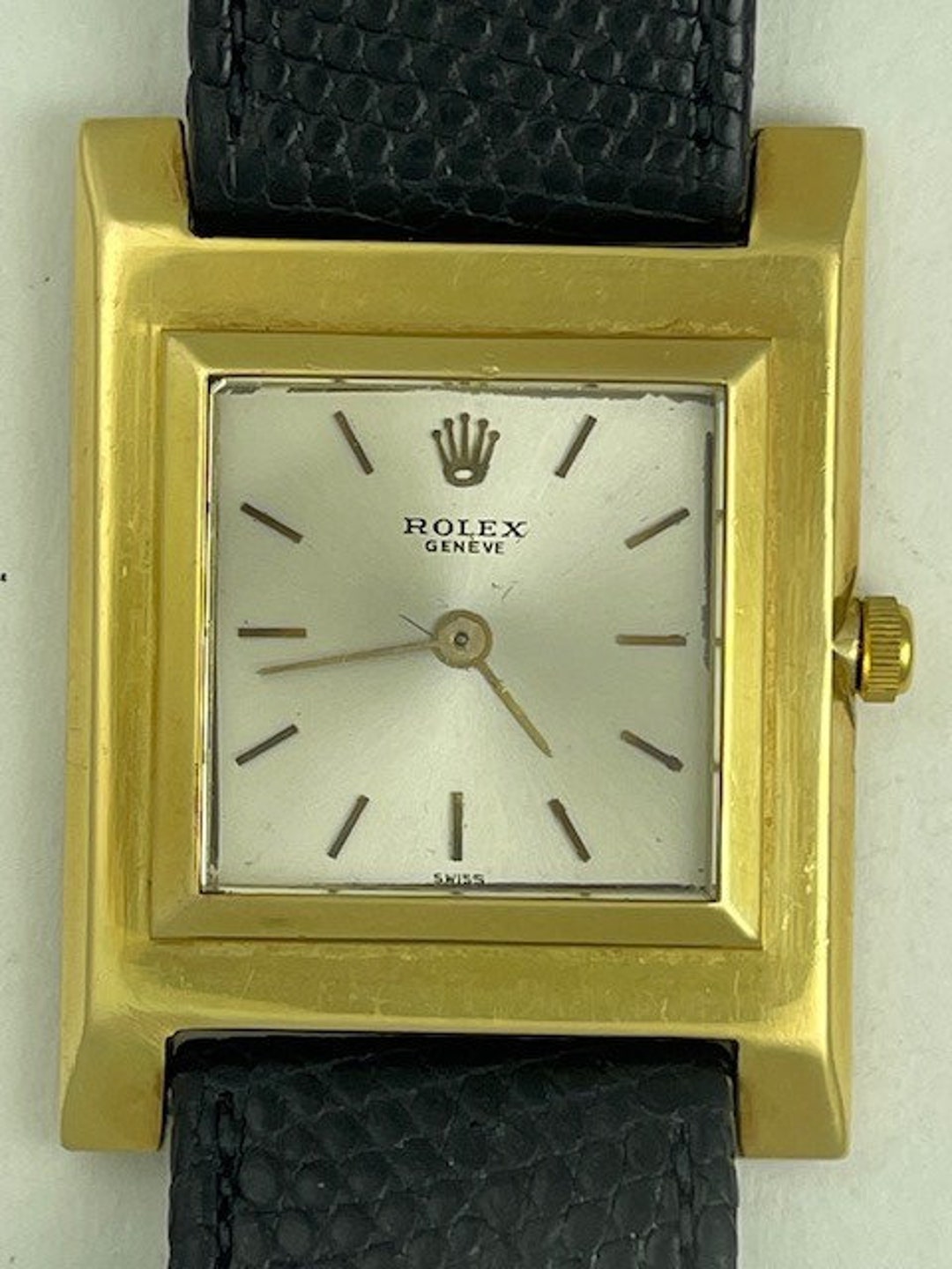 Rolex Geneve Solid 14K Gold Rectangular Original Strap 14K Buckle Vintage 17 Jewels Adjusted to Two Position Ultra Slim Swiss Made 1946 Etsy Canada