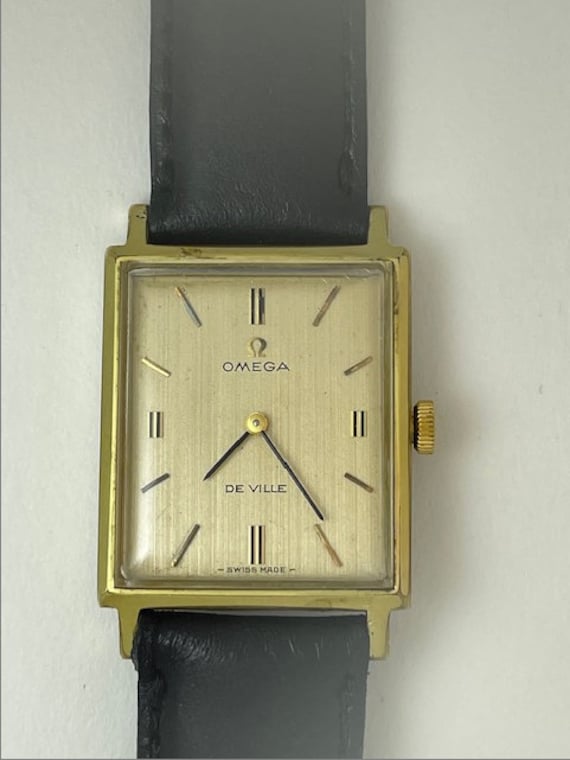 Omega Deville Rectangular Gold Capped Cal.620 Vintage 1962 - Etsy