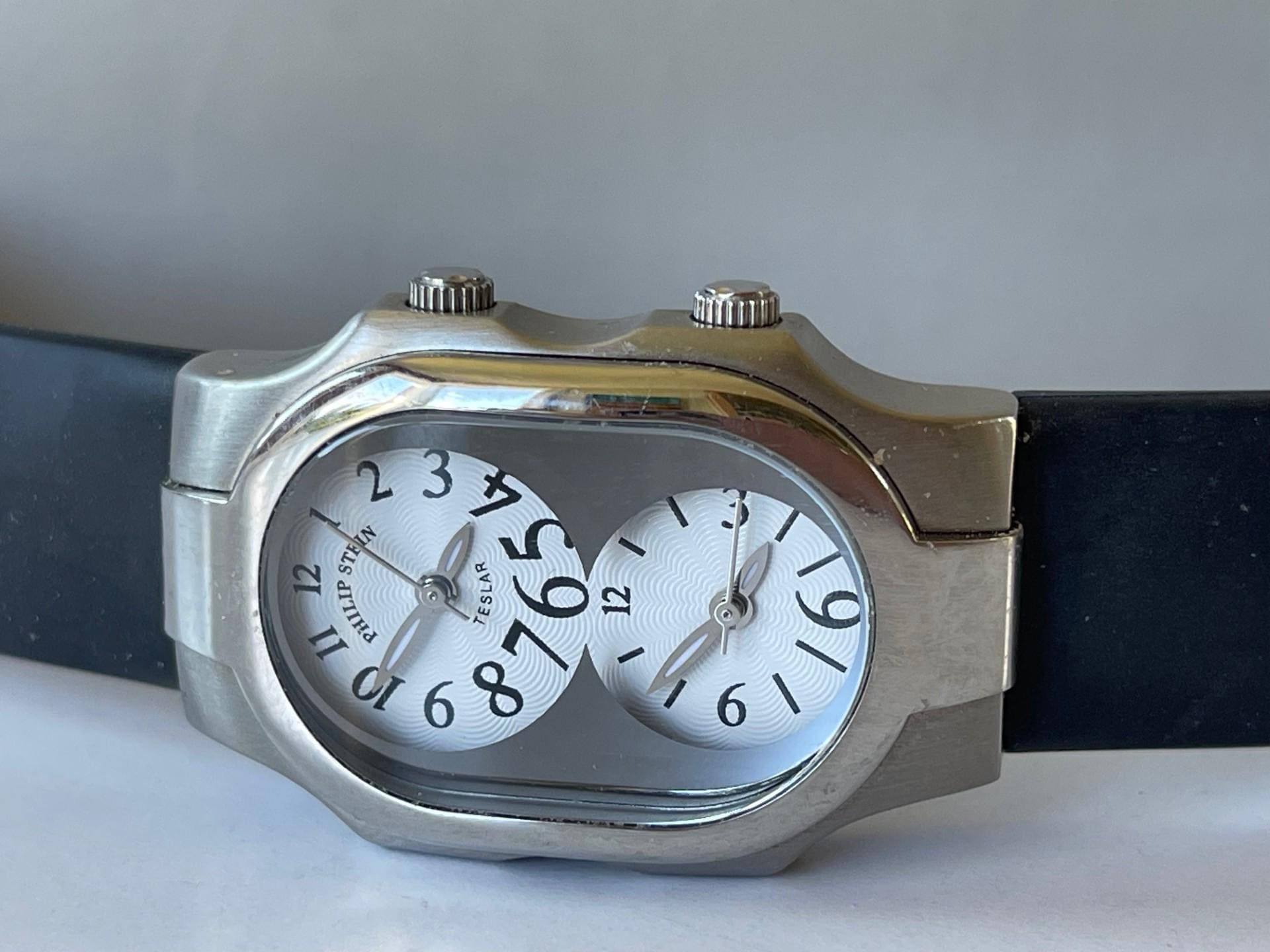 Philip Stein Teslar Quantum Technology Dual Time Original Black