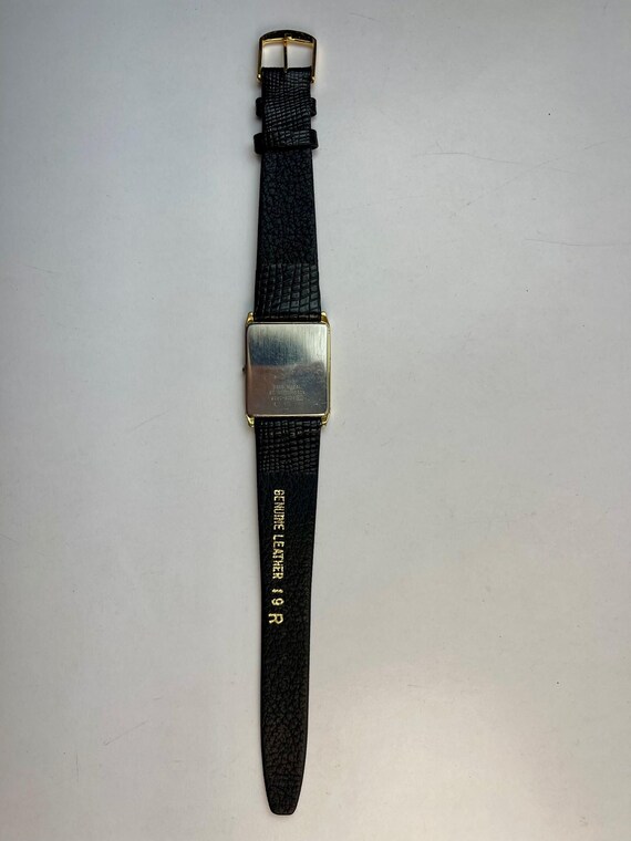 Seiko Lassale Rectangular Gold Tone Ref.9550 5040… - image 5