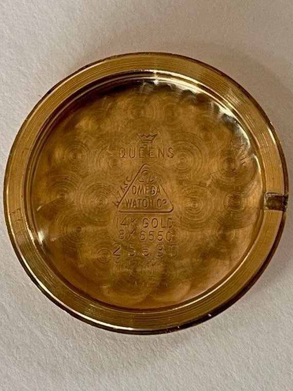 Omega Solid 14K Gold Cal 410 Ref BX 6550 25530 Queens Omega