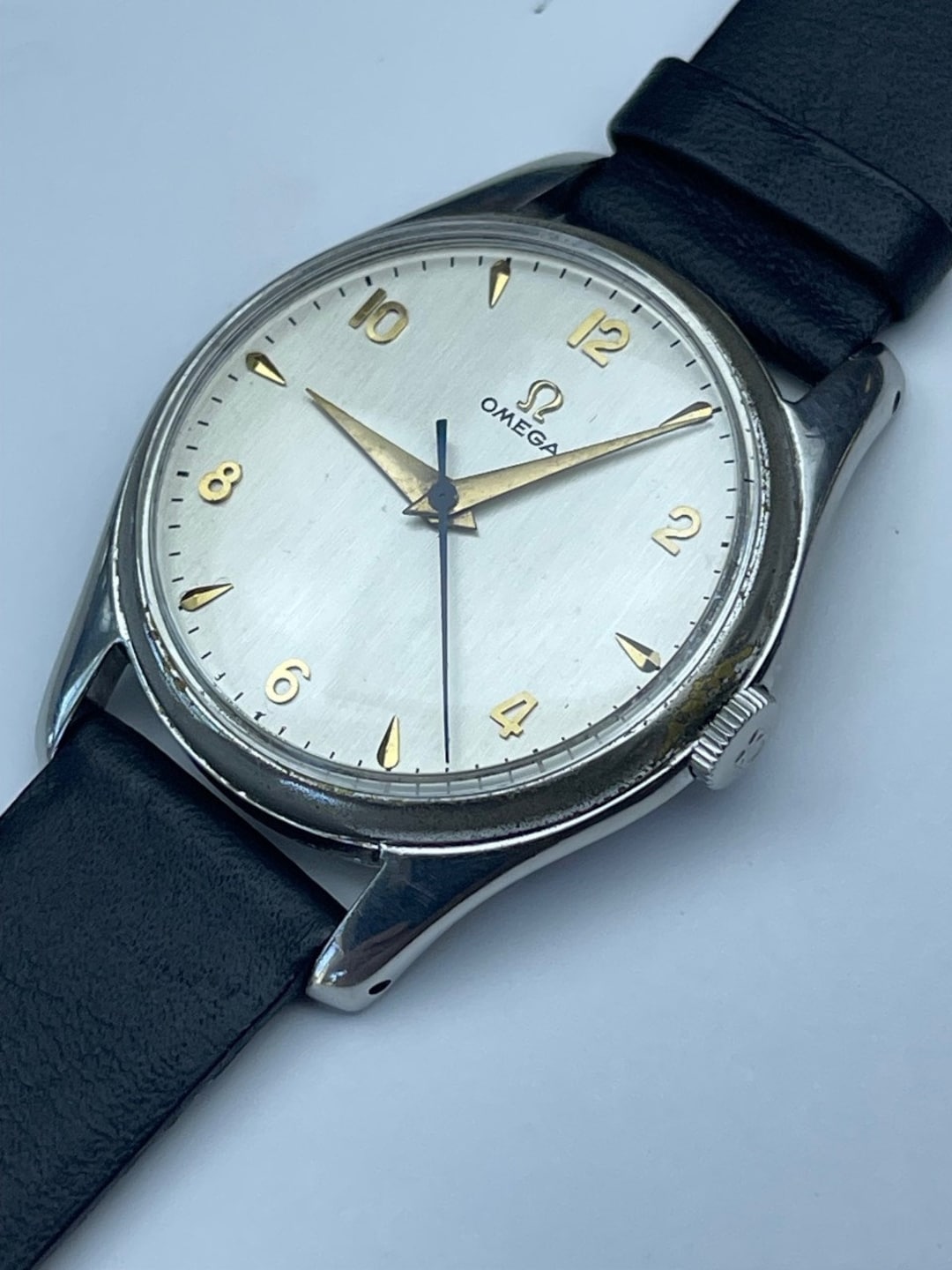 Omega Stainless Steel Ref.2504 12SC Cal.283 Large Vintage 36mm