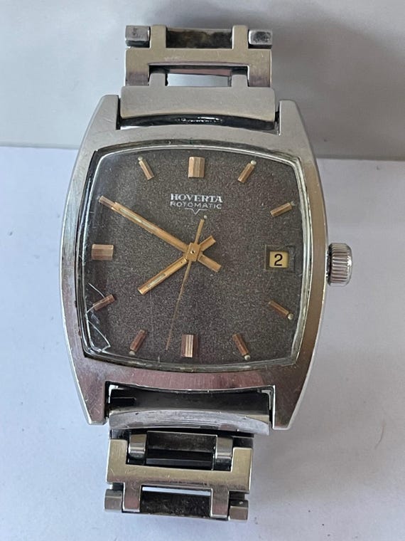 Hoverta Rotomatic Automatic Calendar Date Black D… - image 1