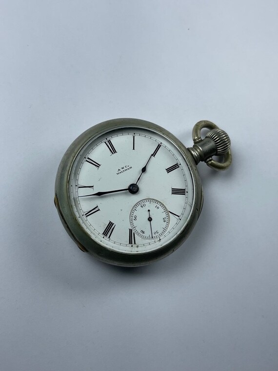 Waltham Bartletto Railroad Antique Pocket Watch S… - image 2