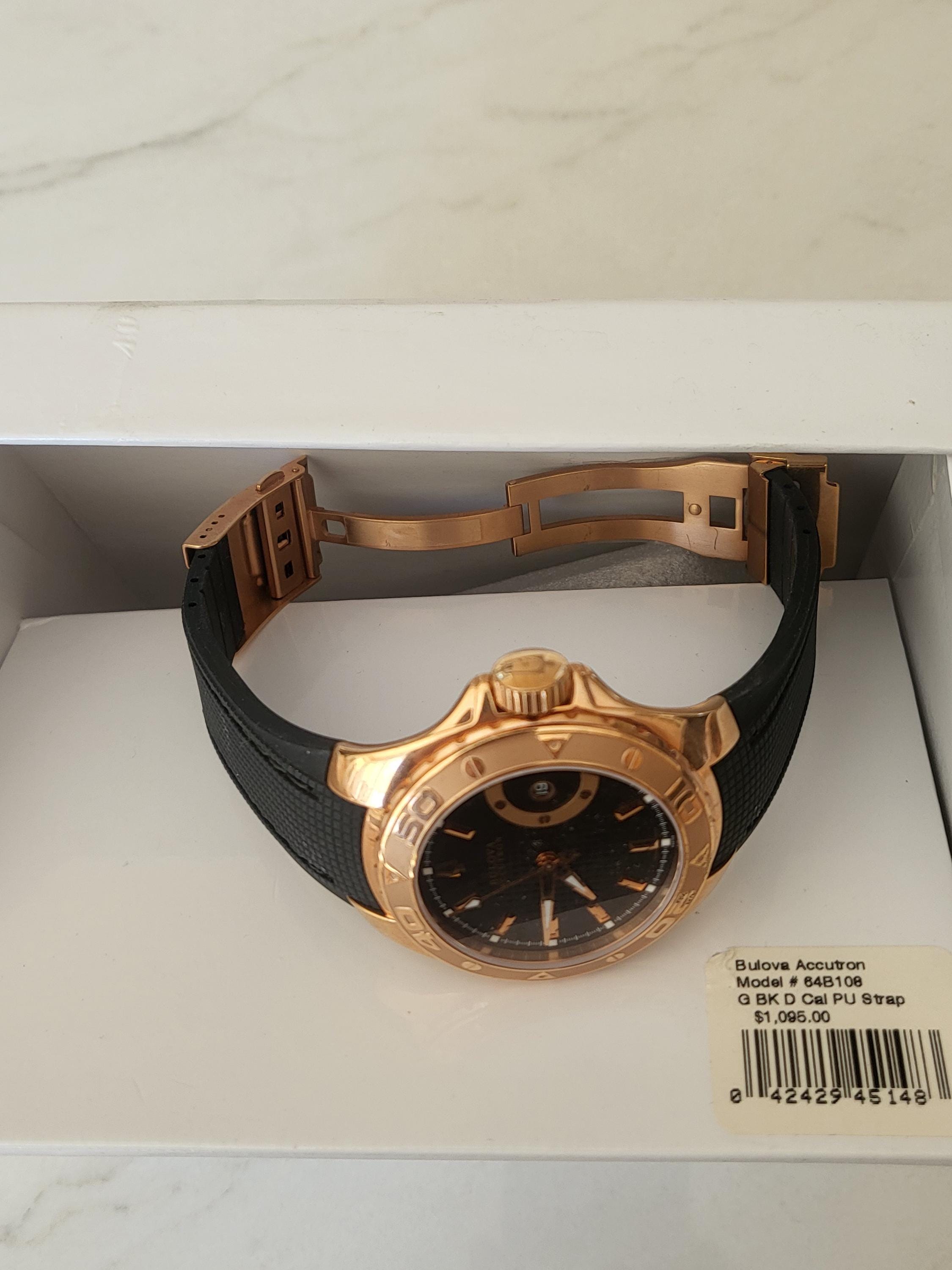 ブローバ アキュトロン キュラソー オートマチック、デイトウォッチ