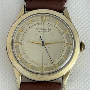 Wittnauer Longines Automatic 10K Gold Filled Two Tone Dial Cal.11ARK Vintage Swiss Made 1962