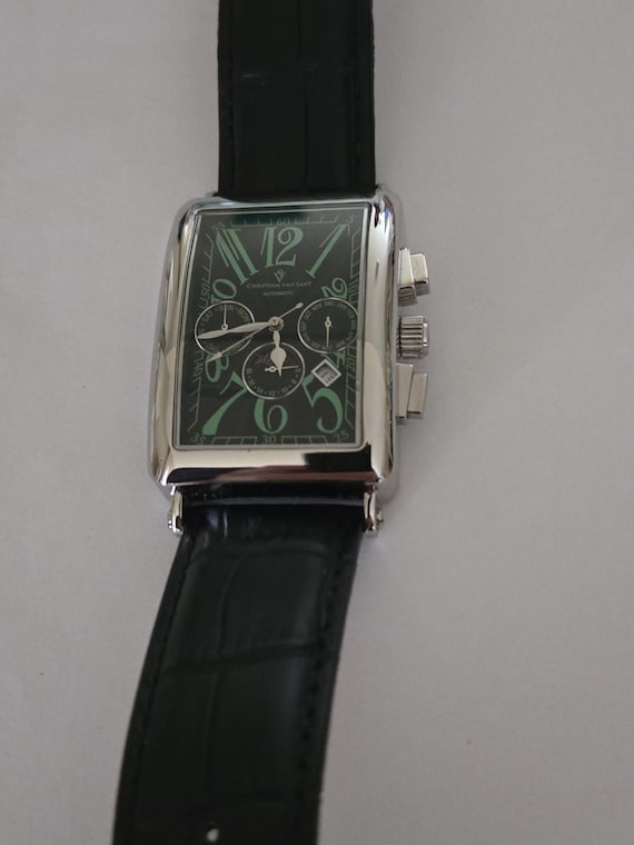 Christian Van Sant Rectangular Chronograph Automa… - image 3