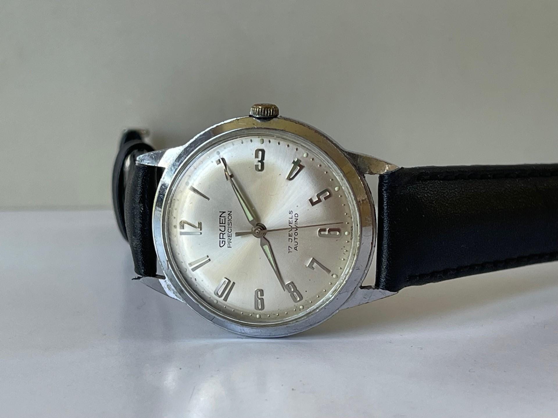 Gruen Precision Autowind Automatic Stainless Steel Screw Down Case