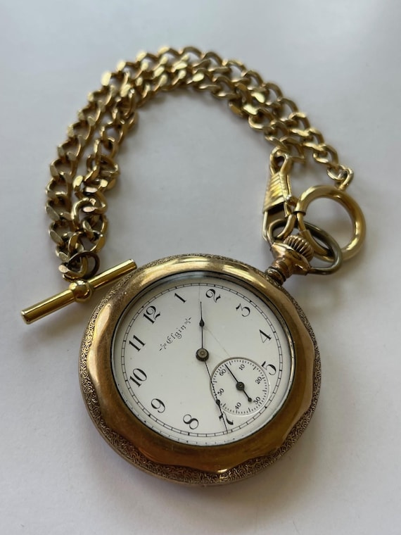 エルジン 14K ゴールドフィルド 20年保証 ホワイト ポーセリン
