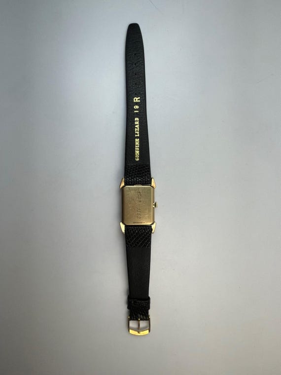 Longines Rectangular Art Deco Style Textured Dial… - image 4