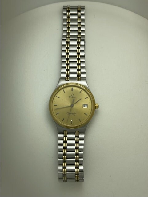 Omega Seamaster Calendar Date Quartz Gold /stainless Steel Vintage