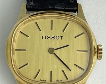 Tissot Damen Gold capped Handaufzug Kaufmannsladen Sample Original Fabriksiegel Vintage Swiss Made 1983