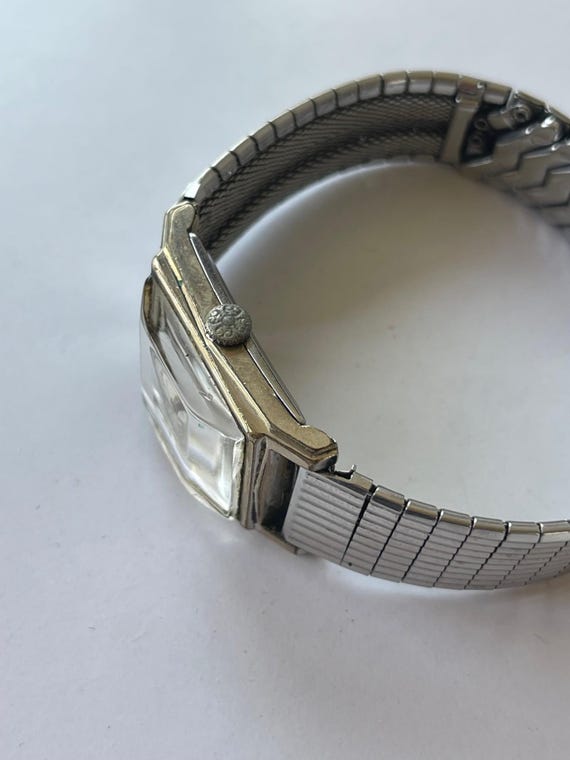 Benrus Rectangular Ref.204077 Gold Filled Stainle… - image 3