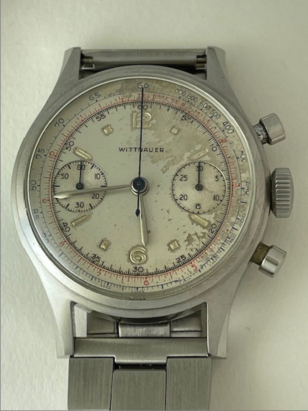 Wittnauer Longines Chronograph Militaroffiziere Schraubtasche Rucken Venus188 Vintage 1952 Schweizer Made Etsy