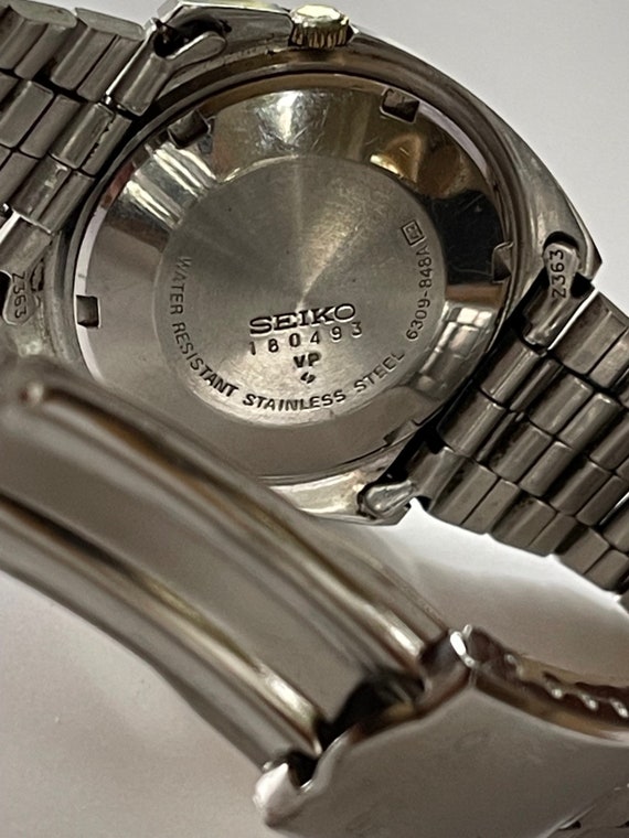 Seiko 5 Automatic Calendar Day Date Black Dial Vintage Made