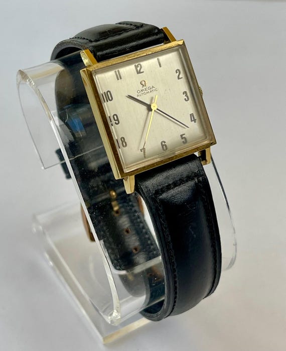 Omega Automatic Square Gold Capped /Stainless Ste… - image 1