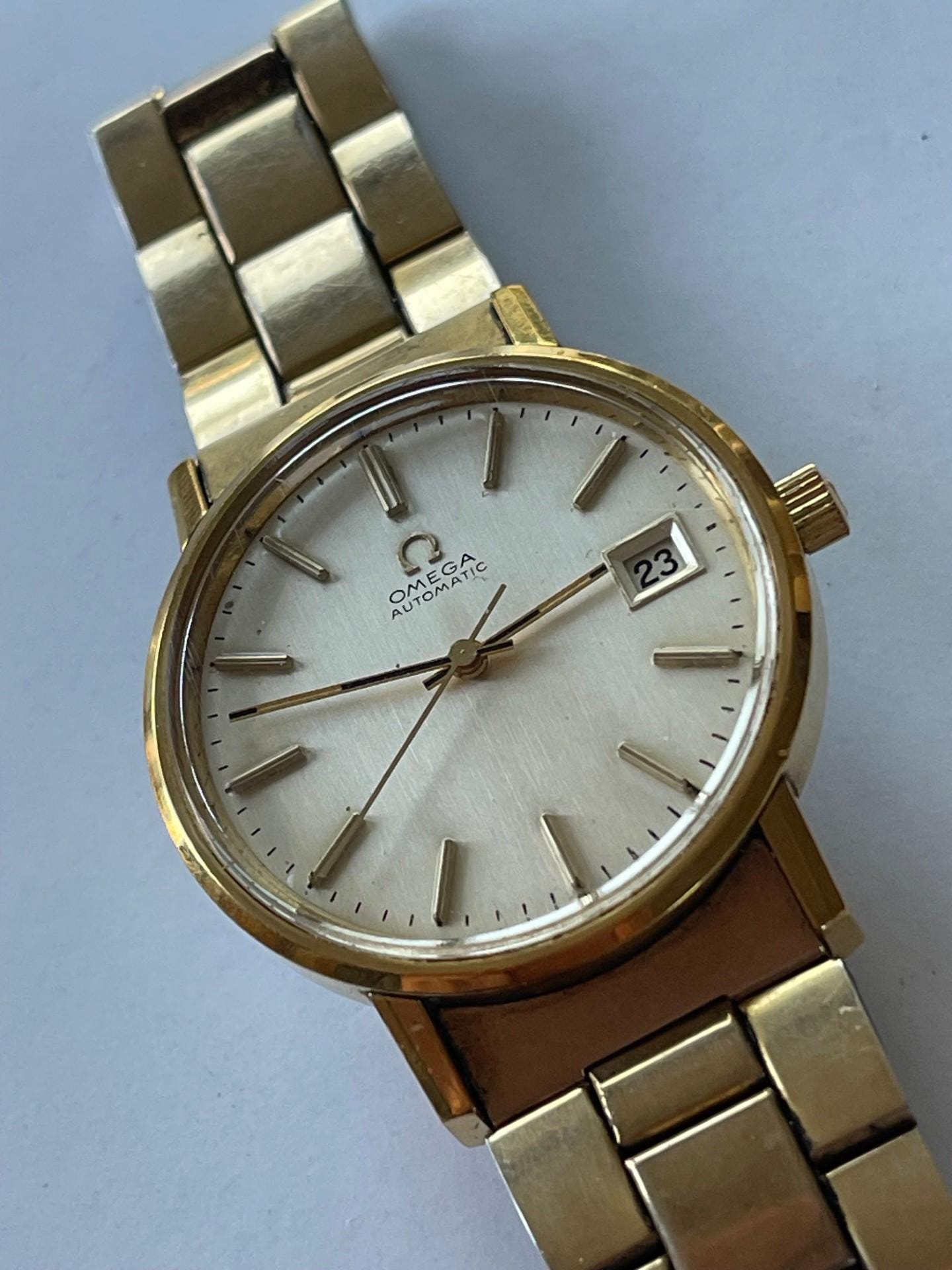 Omega Seamaster Automatic Calendar Date Gold Capped Original Bracelet Vintage Swiss Made 1977 Ref.166.0202
