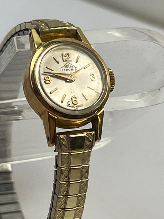 ソリックス レディース ドレスウォッチ ソリッド 18K(750) ゴールド 