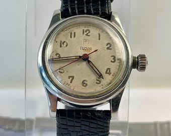 Tudor Rolex Oyster Centregraph Ref. 3478 WWII Canadian Navy RWC Cassa Oyster Patent Corona Centrale Lancetta dei secondi rossa Acciaio inossidabile Swiss Made