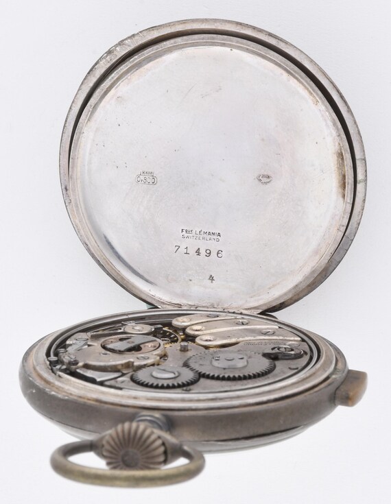 Lemania Solid Silver Minute Repeater Art Deco Poc… - image 4