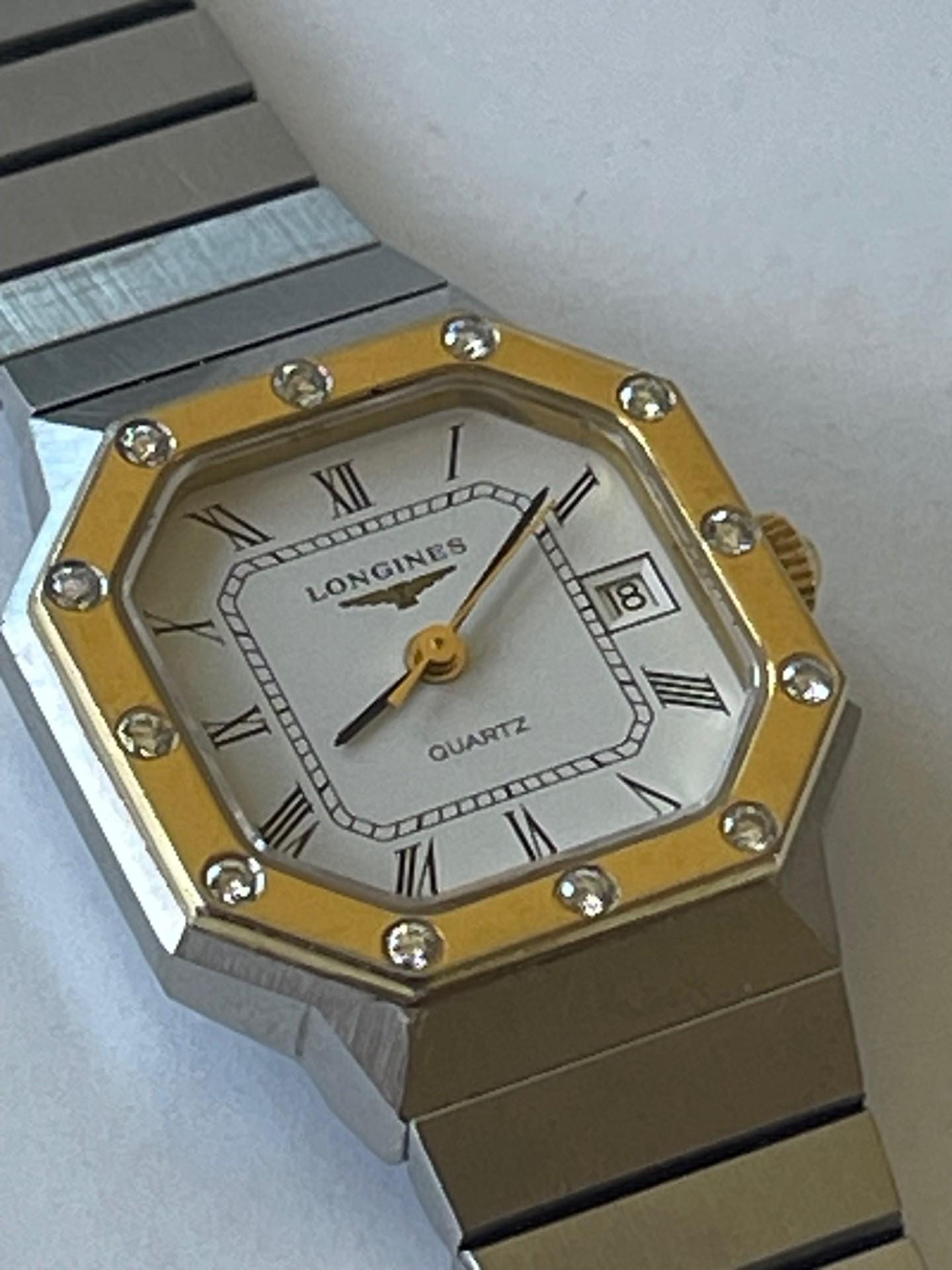 タ*ン様 LONGINES クォーツ 腕時計 2点セット ロンジン クイックセット カレンダー デイト ツートン 純正
