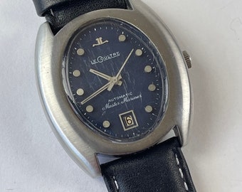 Jaeger-LeCoultre Master Mariner Automatic Calendar Date Ref E559 Cal.K883 Dark Blue Dial Acero inoxidable ScrewDown Back Vintage Swiss Made