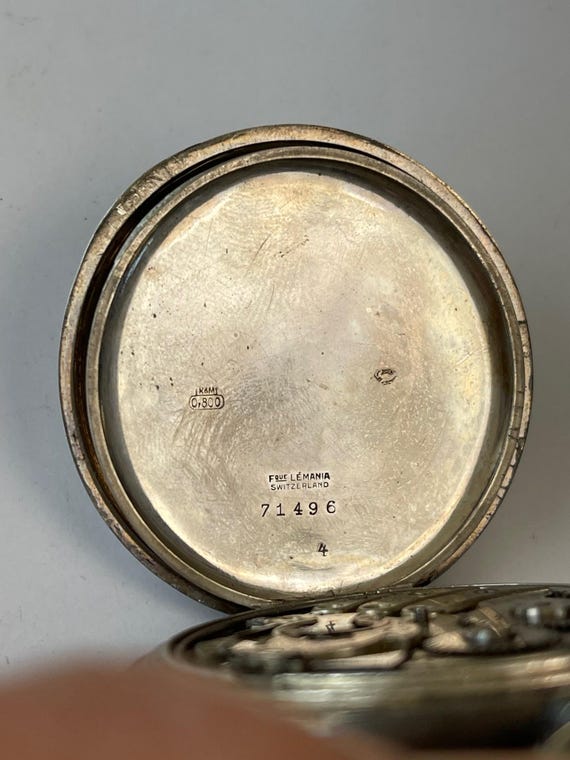 Lemania Solid Silver Minute Repeater Art Deco Poc… - image 10