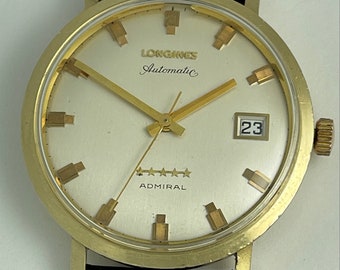 Longines Admiral Stars Automatic Quick Set Date 10K Gold Filled