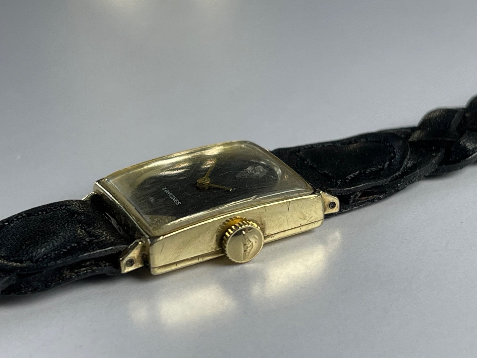 Longines Ladies Art Deco Style Genuine Diamond10k Gold