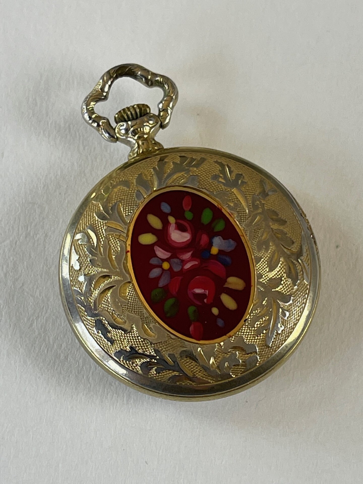Ladies Watch Numbers Etsy Roman Capped Art Moeris Gold 1923 Antique Swiss Pocket Enamel Case Deco - Made Back