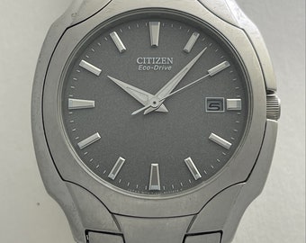 Citizen Eco-drive Ref.5d1022486 Calendar Date Stainless Steel Made