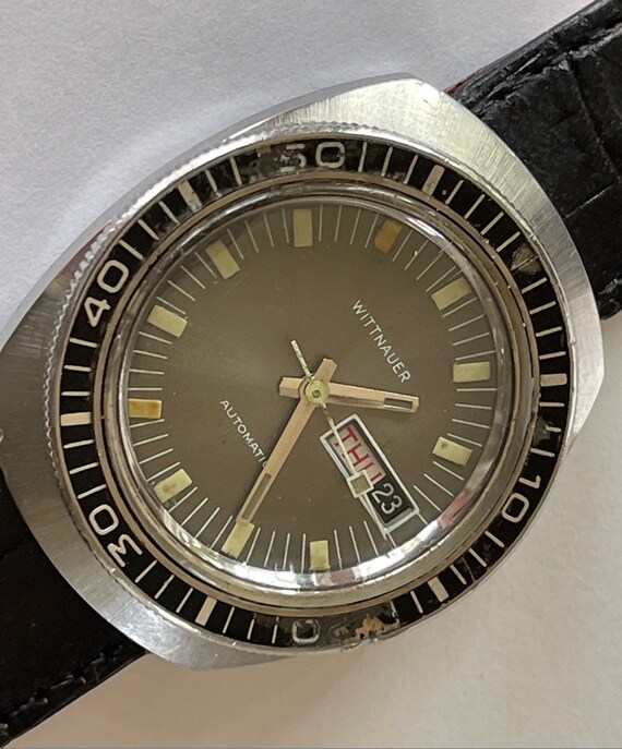 Wittnauer Longines Automatic Diver Calendar Day/Date … Gem