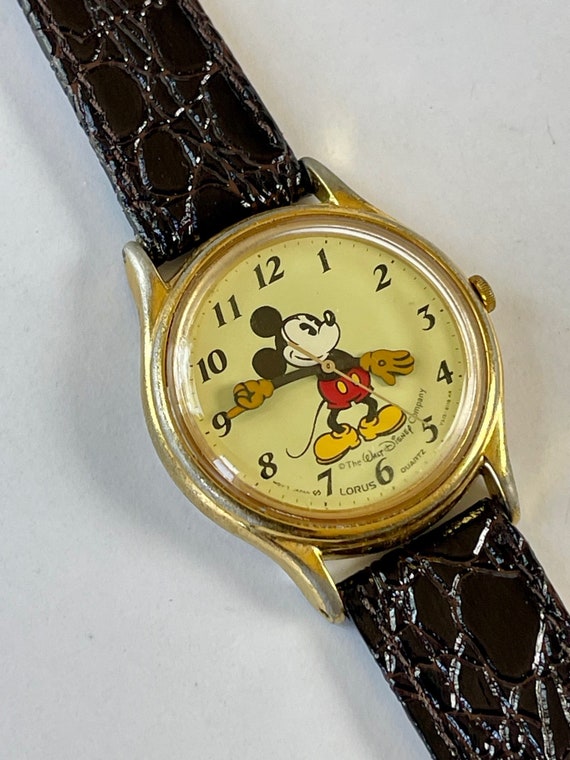 Lorus The Walt Disney Company MICKEY MOUSE Gold C… - image 1