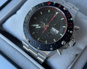 Android Divemaster Enforcer Limited Edition 191 500 Chronograph Automatic Calendar Day Date Display Back Jumbo Original Box 2020 Swiss Etsy