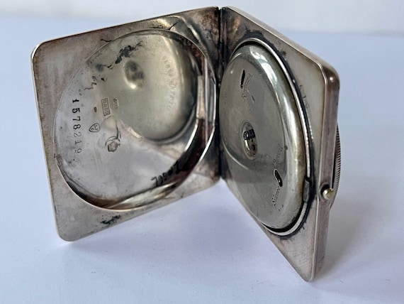 Eterna Solid Silver Square 2 level White Porcelai… - image 3