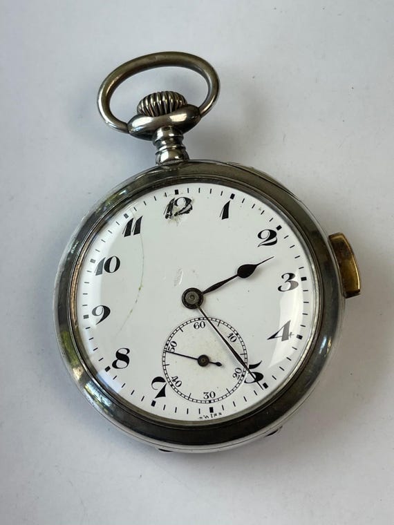 Lemania Solid Silver Minute Repeater Art Deco Poc… - image 5