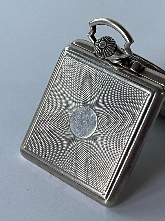 Eterna Solid Silver Square 2 level White Porcelai… - image 6