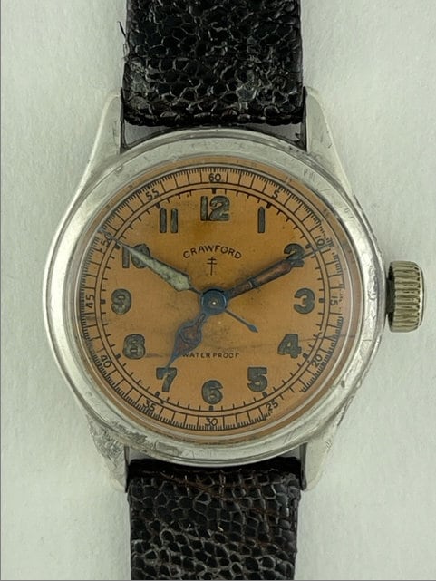 Crawford Military Doctors Medical WW2 1942 French Resistance Croix De Lorraine Tropical Dial Swiss Made Etsy