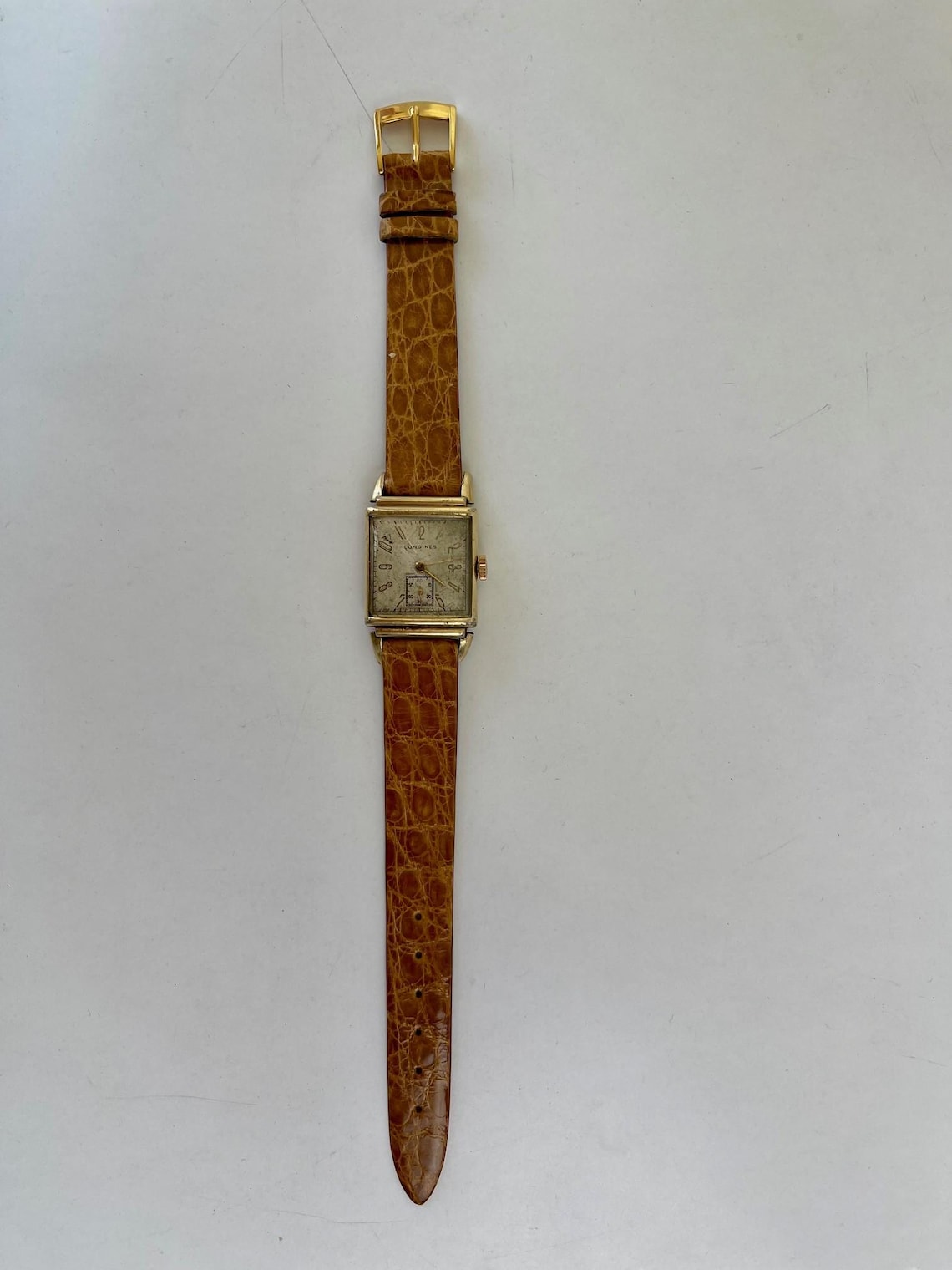 Longines Art Deco 10K Gold Filled Rectangular Fancy Lug Swiss Made 1936 ...
