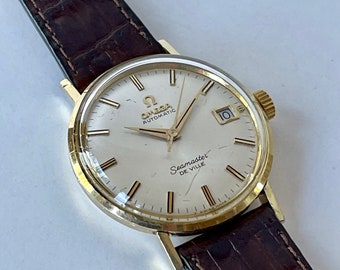 Omega Seamaster DeVille 14KGold Filled Automatic Date Cal.563 Ref.KM6292 Vintage Swiss Made 1963