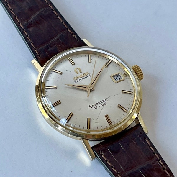 Omega Seamaster DeVille 14KGold Filled Automatic Date Cal.563 Ref.KM6292 Vintage Swiss Made 1963