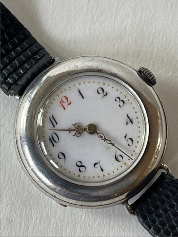 Longines Antiguos Oficiales de Trinchera Militar Plata Primera Guerra Mundial 1914 Esfera de porcelana Hecha en Suiza Etsy Mexico
