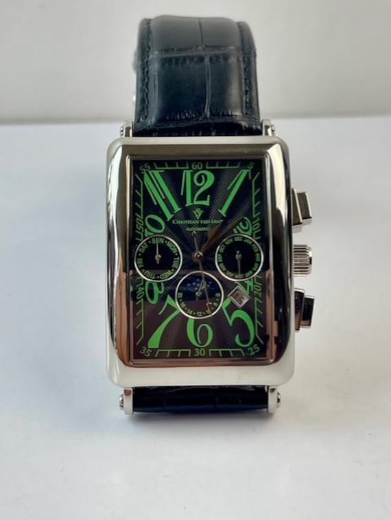 Christian Van Sant Rectangular Chronograph Automa… - image 1
