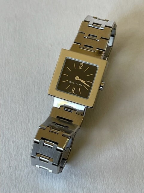 Bulgari QUADRATO Ref SQ22SS L8475 Ladies Stainless Steel
