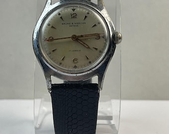 Baume & Mercier Own by Cartier Klasyczna sukienka ze stali nierdzewnej zakręcany dekiel Vintage Swiss Made 1966 Ref.118