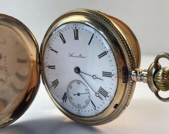 16サイズ 21ジュエル ハミルトン 992B 鉄道懐中時計 1943年頃 - Etsy 日本
