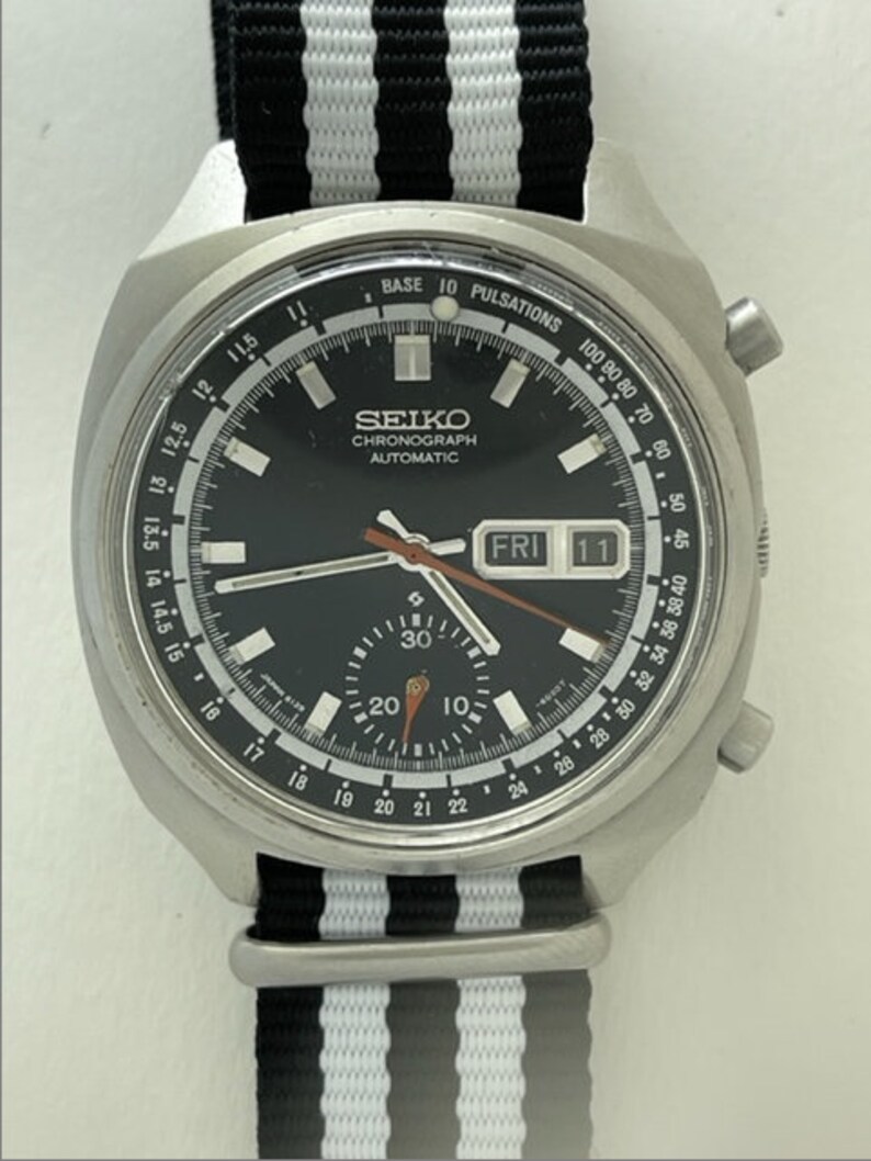 Seiko Chronograph Pulsations Pulsometer Calendar Day/date - Etsy Canada